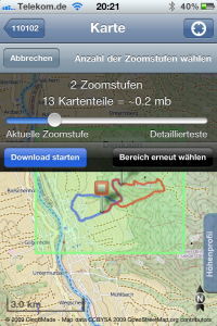 download_trails_kartendaten Trails Kartendaten downloaden, keine Datenverbindung im Ausland notwendig
