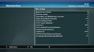Einstellungen für den Passwortschutz des Dreambox Webinterface Einstellungen für den Passwortschutz des Dreambox Webinterface