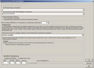 geosetter Einstellungen für gpx und Zeitzone geosetter Einstellungen für gpx und Zeitzone