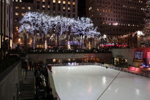 Für 21$ Eislaufen am Rockefeller Center