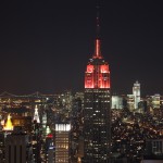 Top of the Rock: Blick nach Süden, Empire State building